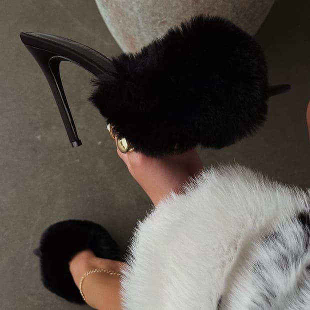 자라 퍼 하이힐 38