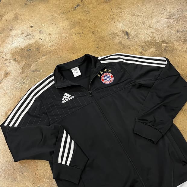 아디다스 블랙 바이에른 뮌헨 져지 트랙탑 95