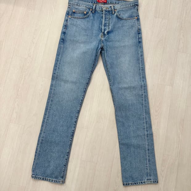 슈프림 데님 슬림핏