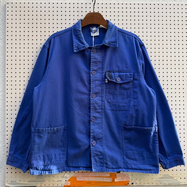 OLD EURO VINTAGE WASHED BLUE 프렌치워크자켓