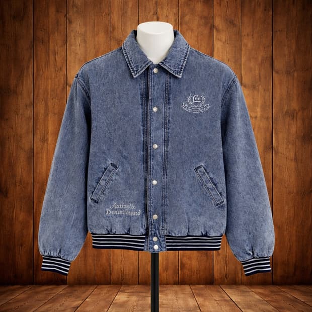 Lee 빈티지 데님 카라 봄버자켓