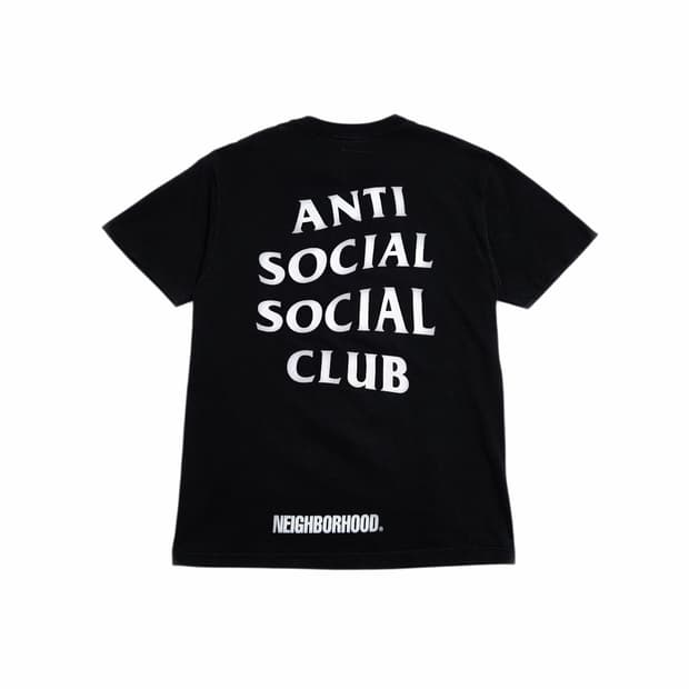 안티소셜클럽 네이비후드 반팔티