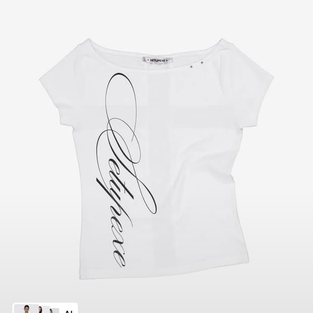 LACE CROSS T-SHIRT / WHITE