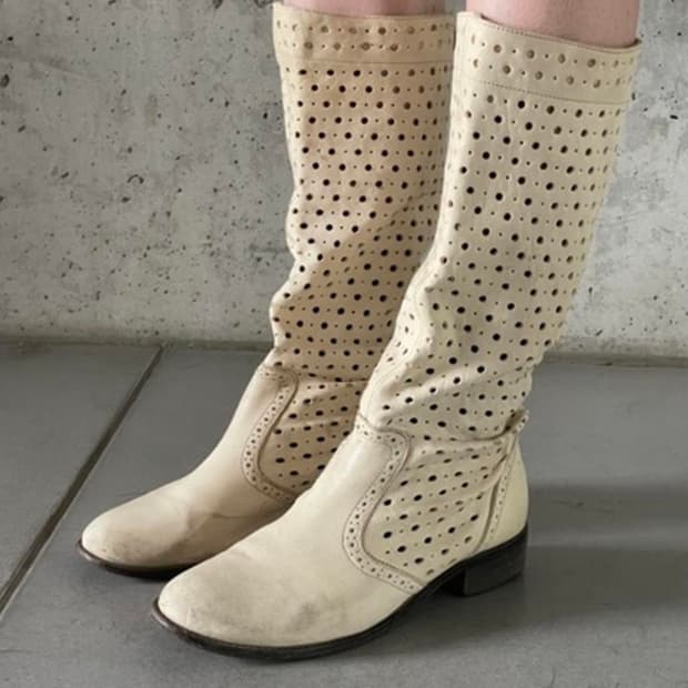 Diesel 디젤 빈티지 크림 부츠 39/250