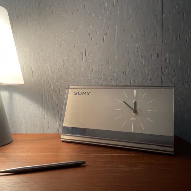 80s 소니 탁상시계