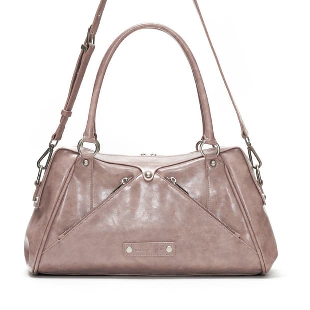 썬번프로젝트 Faux Leather M.O.S Bag pink