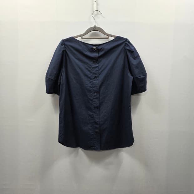 0193 지고트 JJ JIGOTT 퍼프소매 반팔 블라우스 네이비 55사이