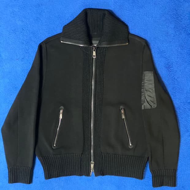 NeilBarrett 닐바렛 빈티지 블랙 스웨터 가디건 L