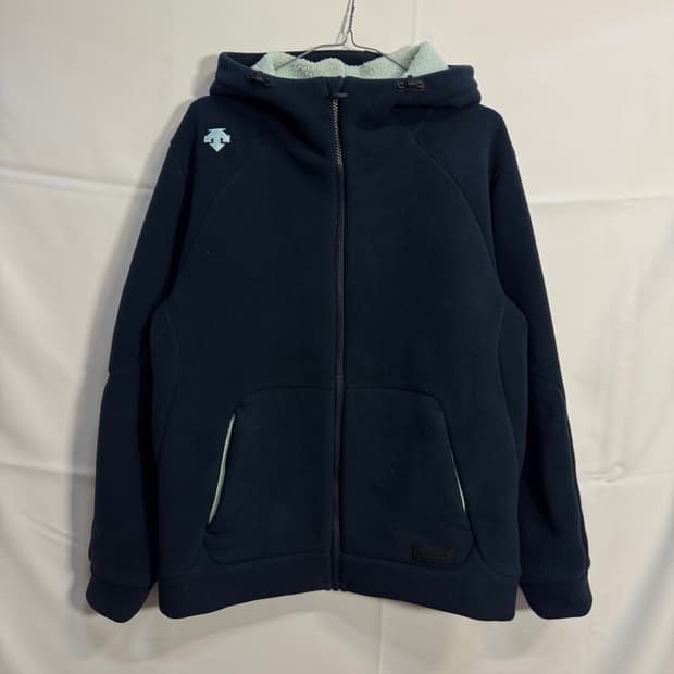 데상트 기모안감 스웻 후드집업