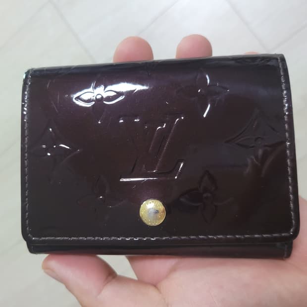 정품 루이비통 모노그램 베르니 카드지갑