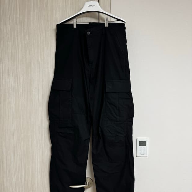 [34] 칼하트WIP 레귤러 카고팬츠 콜롬비아 블랙