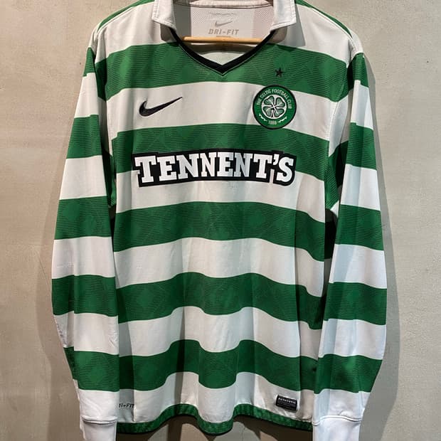 10-12 셀틱 차두리 긴팔 홈 유니폼