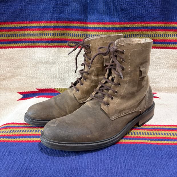 알프레도 배니스터 스웨이드 레이스업 부츠