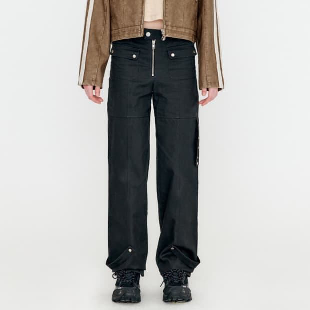 YUSE POCKET COTTON CARGO STRAIGHT PANTS 