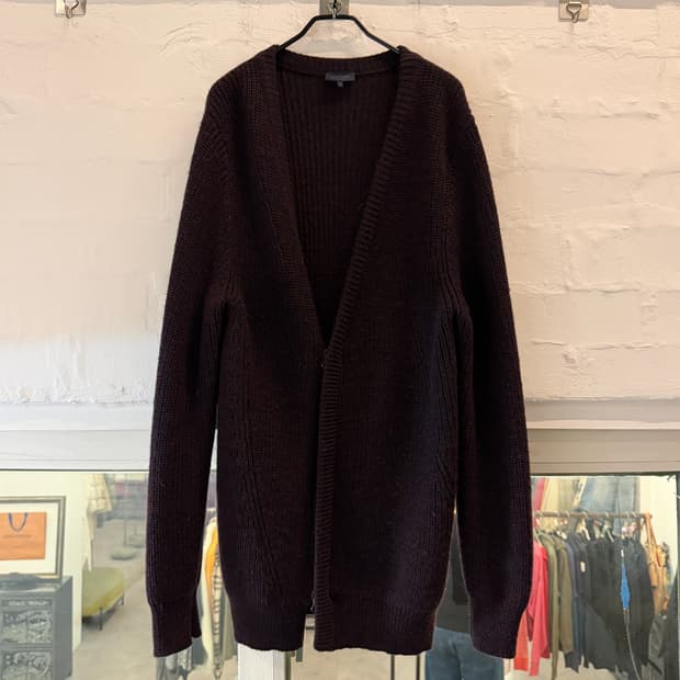 Lanvin 랑방 맨즈 퍼플 롱 가디건 XL