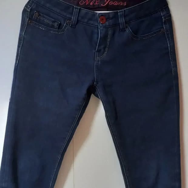 NIX 스티치 진청 데님 청바지 기모 바지 27 닉스