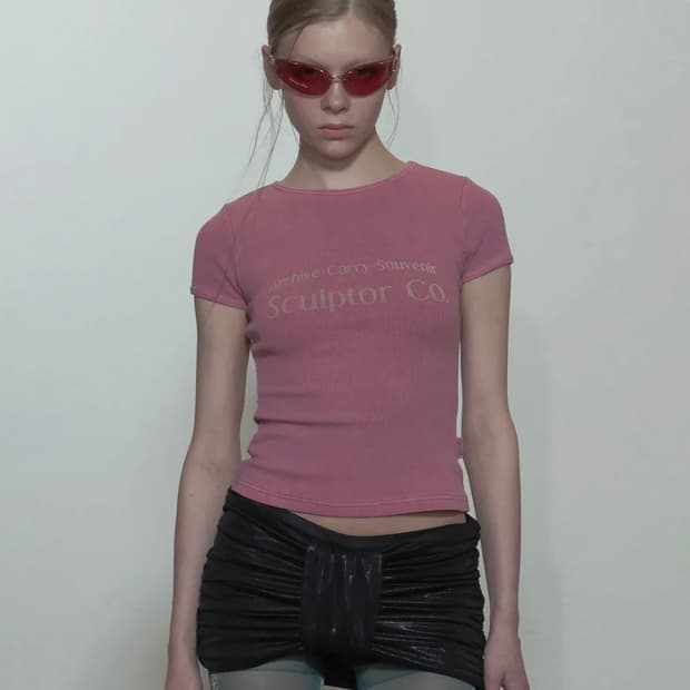 스컬프터 Archive Pigment Baby Tee Dusty Pink