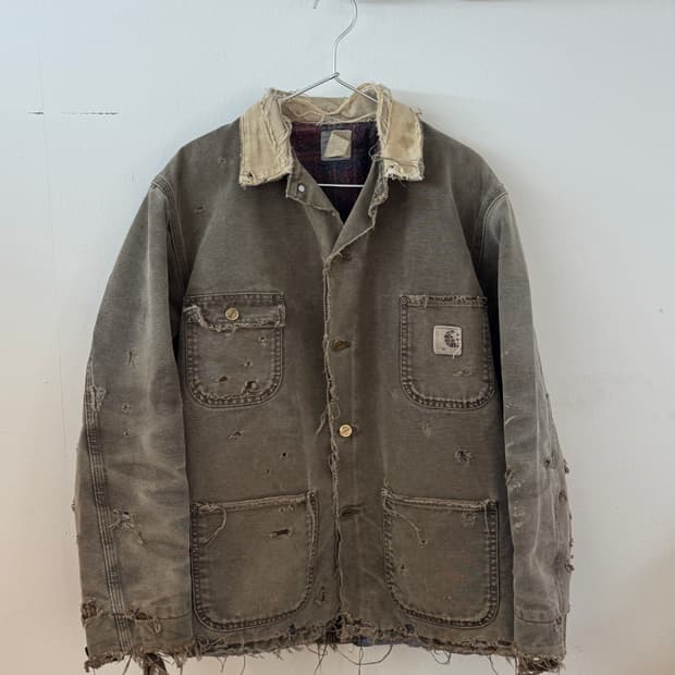 Carhartt faded repair blaket work jacket