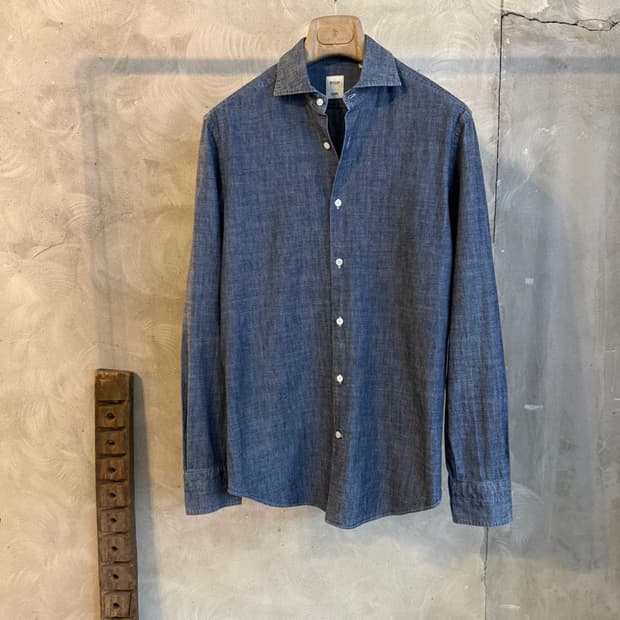 BOGGI 보기 샴브레이 셔츠 100