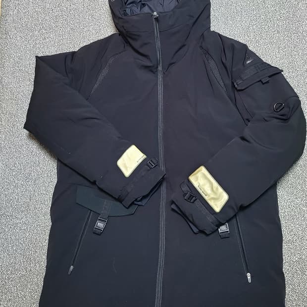 르꼬끄 남성 중기장 덕다운 패딩 L (100) 블랙