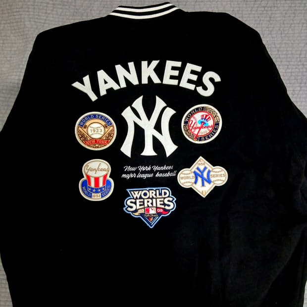 (새상품) 뉴에라 뉴욕양키스 월드시리즈 패치 자켓 해외XL (110)