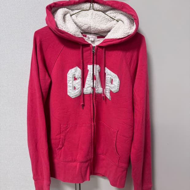 갭 3D 로고 양털 후드집업