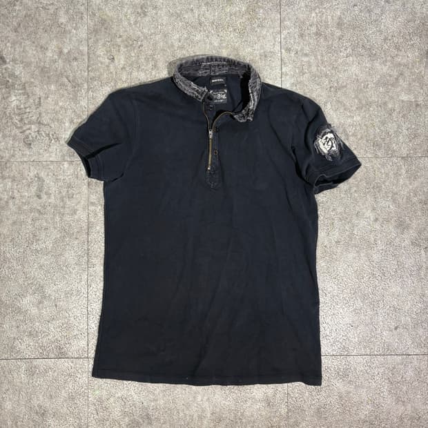 디젤 디스트레스드 모히칸 반팔