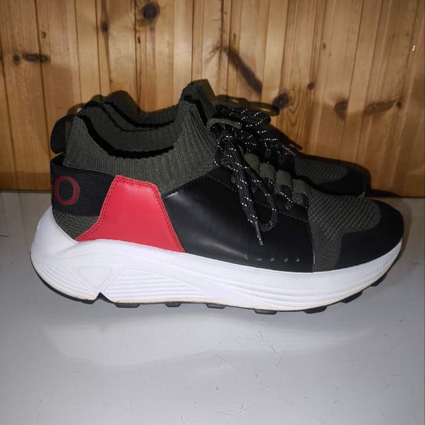 41 260mm 휴고보스 비브람 에렌 니트 가죽 스니커즈 