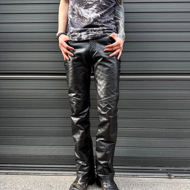 GAP – Leather Boot-cut Pants