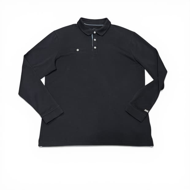 L 나이키 블랙 드라이핏 포켓 긴팔 카라티