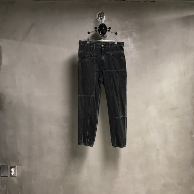 미하라야스히로 흑청 데님 팬츠 46