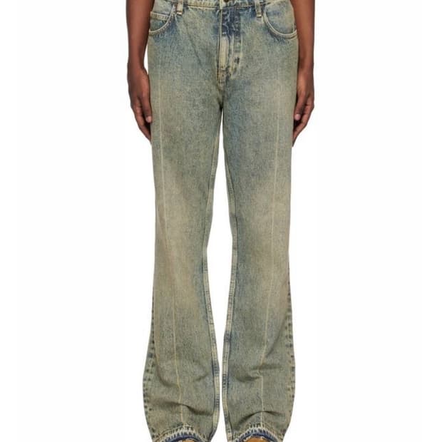 Erl 이알엘 빈티지 워싱 플레어 데님 30