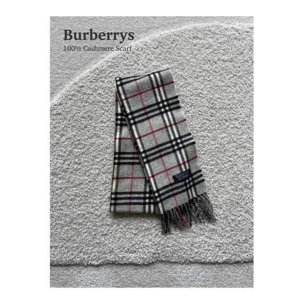 버버리 잉글랜드 100% 캐시미어 머플러