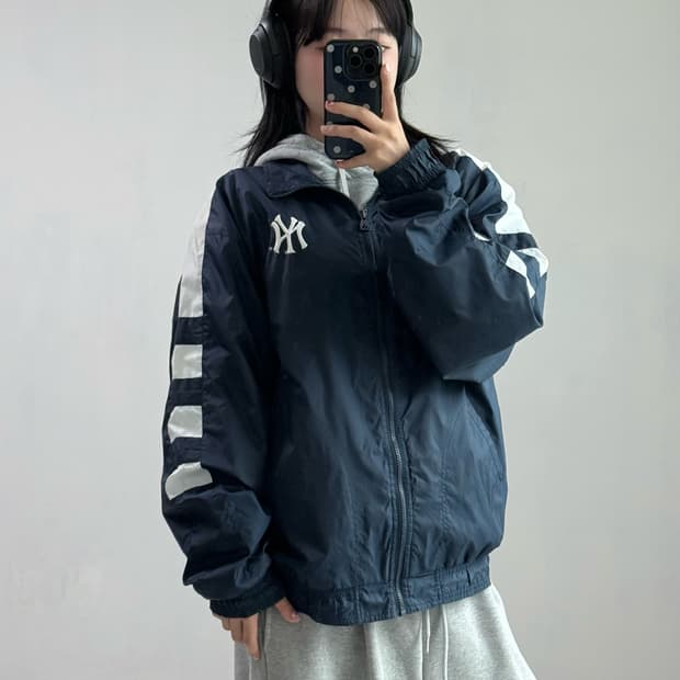 90‘s 아디다스 양키즈 바람막이
