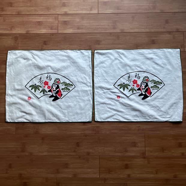 일본 손수건 가림막 