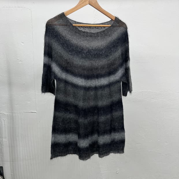~66) 스트라이프 MOHAIR 원피스