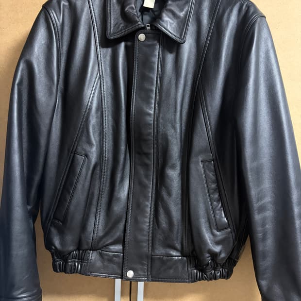 선플라워 90S 레더 봄버 자켓 50size