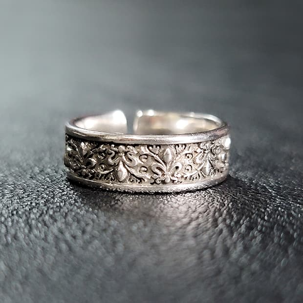 Morrowel 백동 남자 엔틱 빈티지 명품 신화 고딕 문양 반지