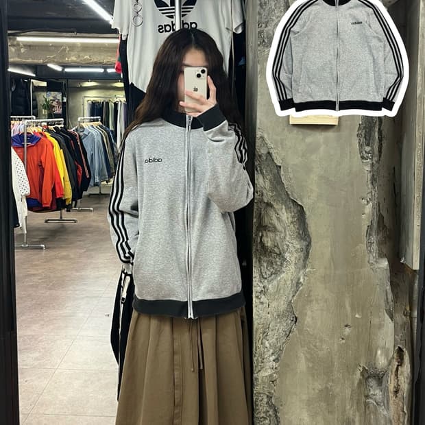 아디다스 져지 그레이 XL #csz2211