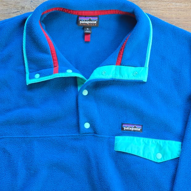 파타고니아 신칠라 스냅티 블루/민트 XL