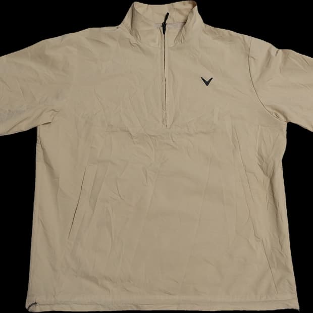 캘러웨이 반팔 바람막이 베이지