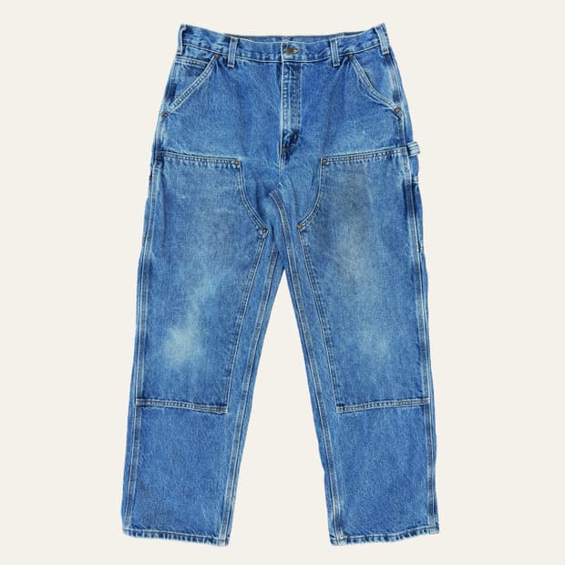 00s carhartt 더블니 데님 팬츠