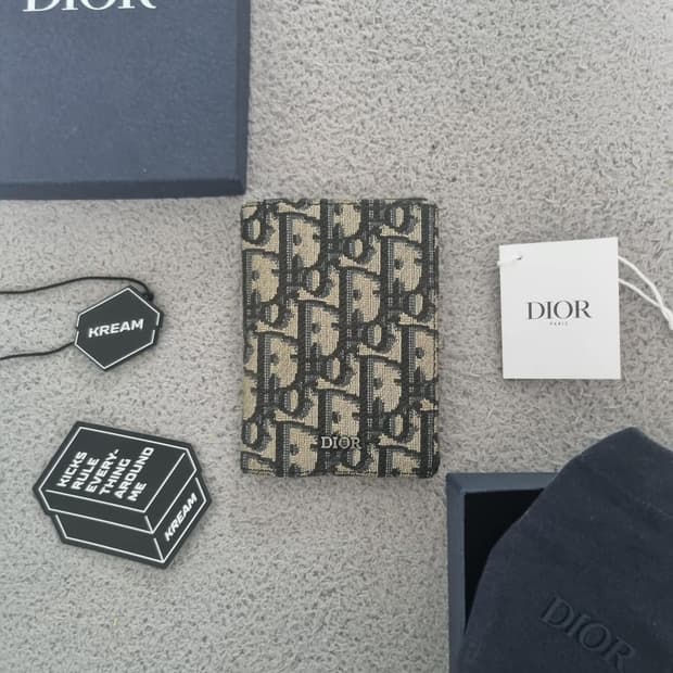 [ 크림 풀구성 ] 디올 카드지갑 오거나이저 베이지