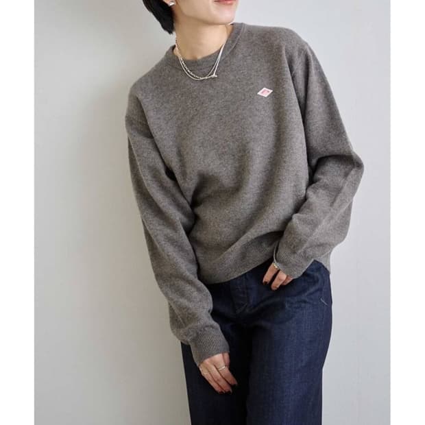 단톤 24 로고 패치 울 풀오버