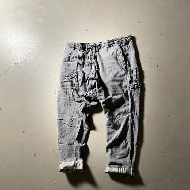 “A” japan brand Check Cargo Pants