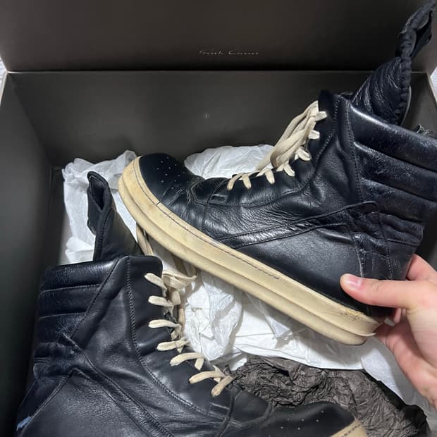 릭오웬스 지오바스켓 올검 40사이즈