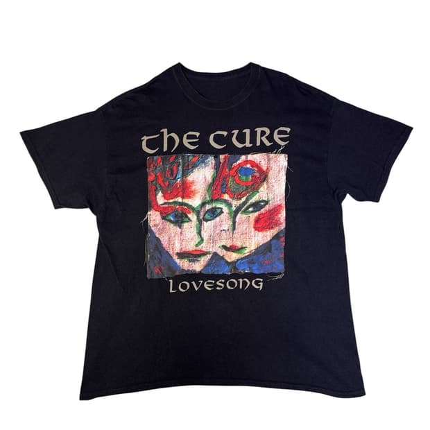 빈티지 더큐어 러브송 THE CURE LOVESONG 밴드티 XL