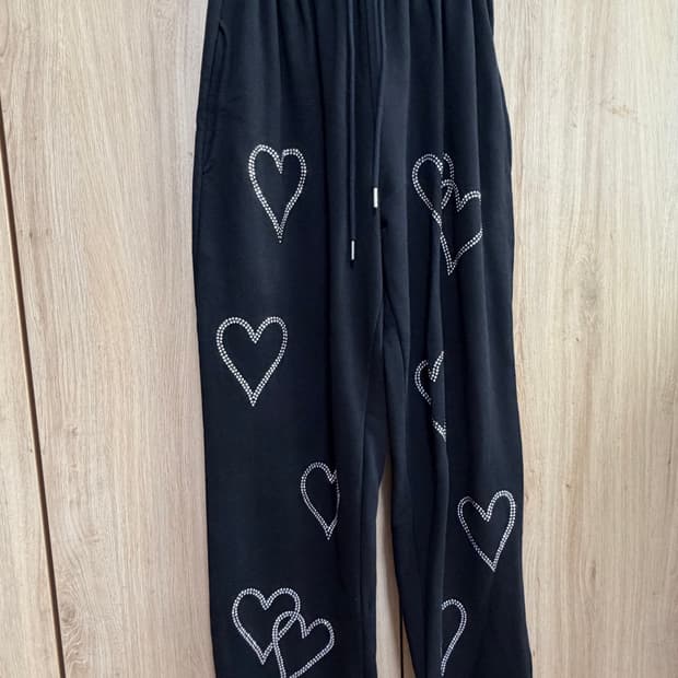 락케이크 하트비즈 밴딩 스웻팬츠