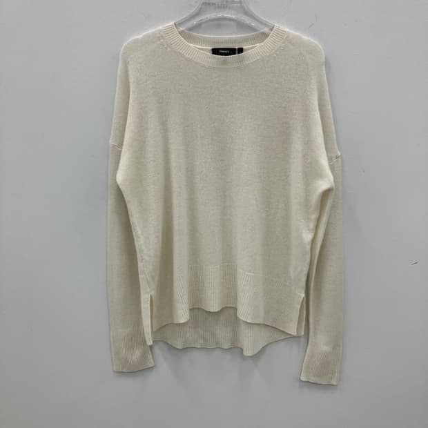 띠어리 아이보리 카레니아 캐시미어 니트 스웨터 M