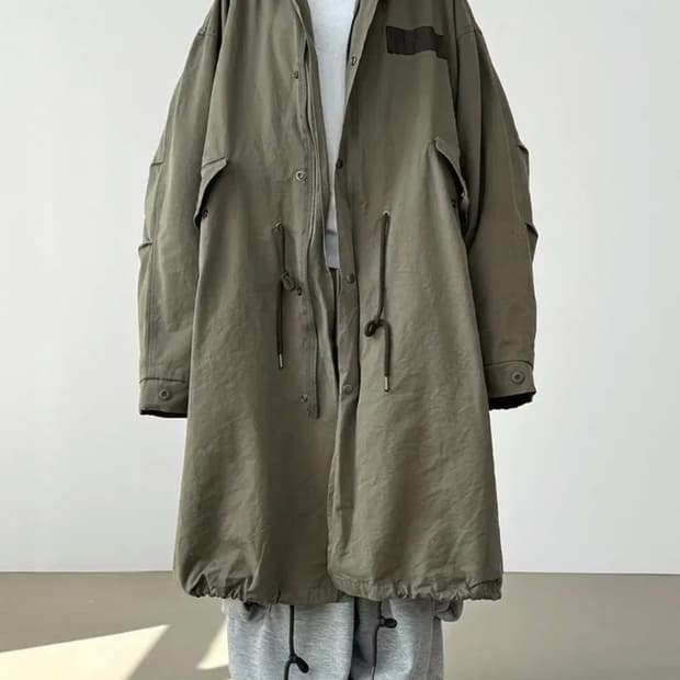 로컬맨션 over fit safari long jacket
